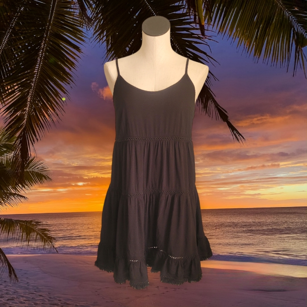 Black Bohemian Sun Dress